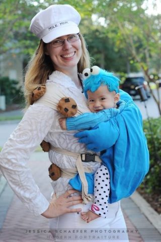Halloween: disfraces porteando para mamás y papás